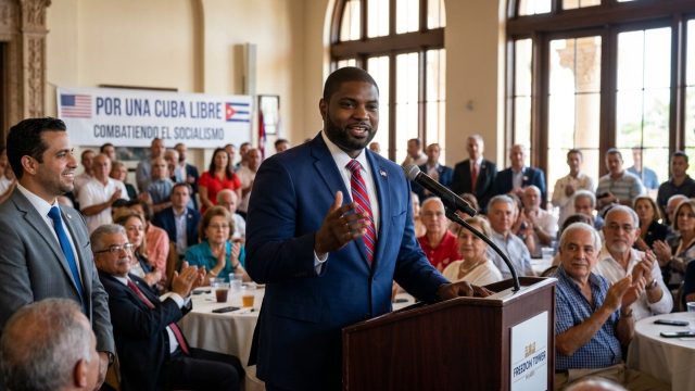 Byron Donalds apoya a Trump en la caída del régimen de Cuba
