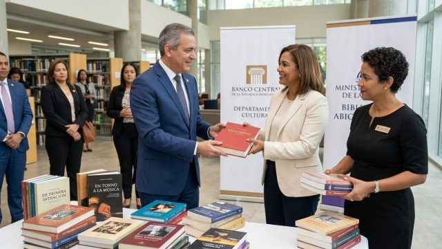 Banco Central entrega 21 obras literarias a Biblioteca Abigaíl Mejía