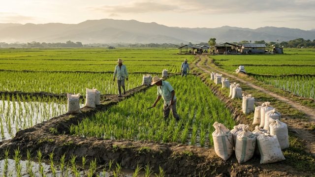 Producción de arroz se reduce 10,5 % en el primer semestre del 2026