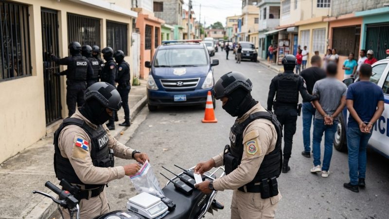 DNCD logra redada en Santo Domingo Oeste y detiene a once personas