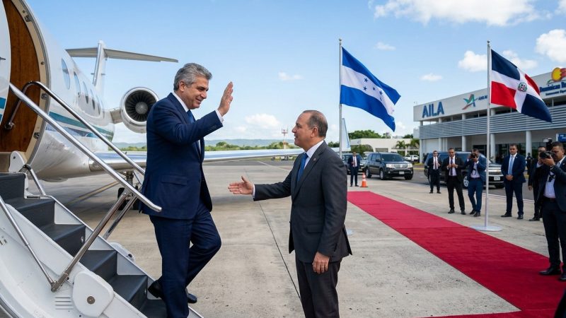 Presidente de Honduras inicia visita oficial a República Dominicana