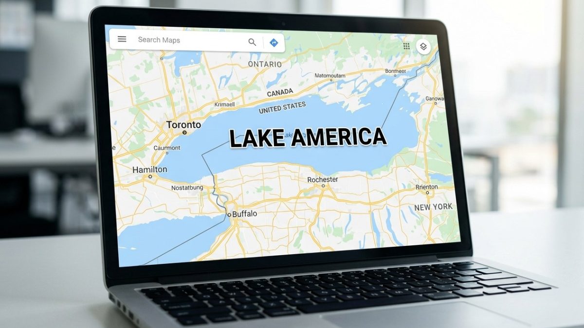 Google Maps renombra el Lago Ontario como Lago América en EE. UU.