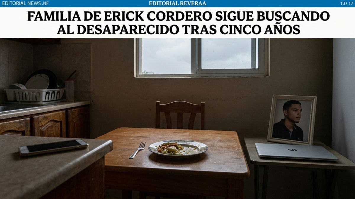 Familia de Erick Cordero sigue buscando al desaparecido tras cinco años