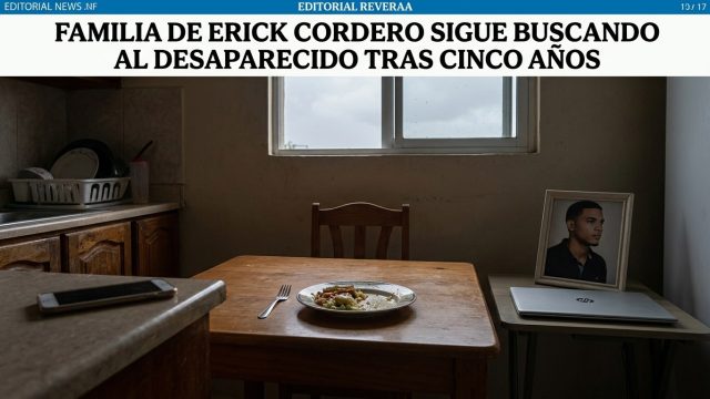 Familia de Erick Cordero sigue buscando al desaparecido tras cinco años