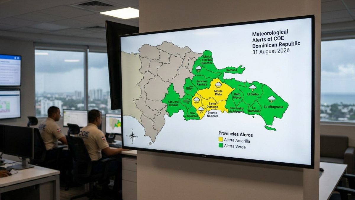 El COE alerta a 14 provincias ante onda tropical y remanentes de Dolly