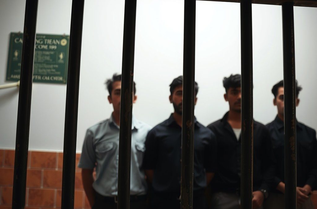 Cinco hombres reciben 18 meses de prisión preventiva por asesinato de líder comunitario