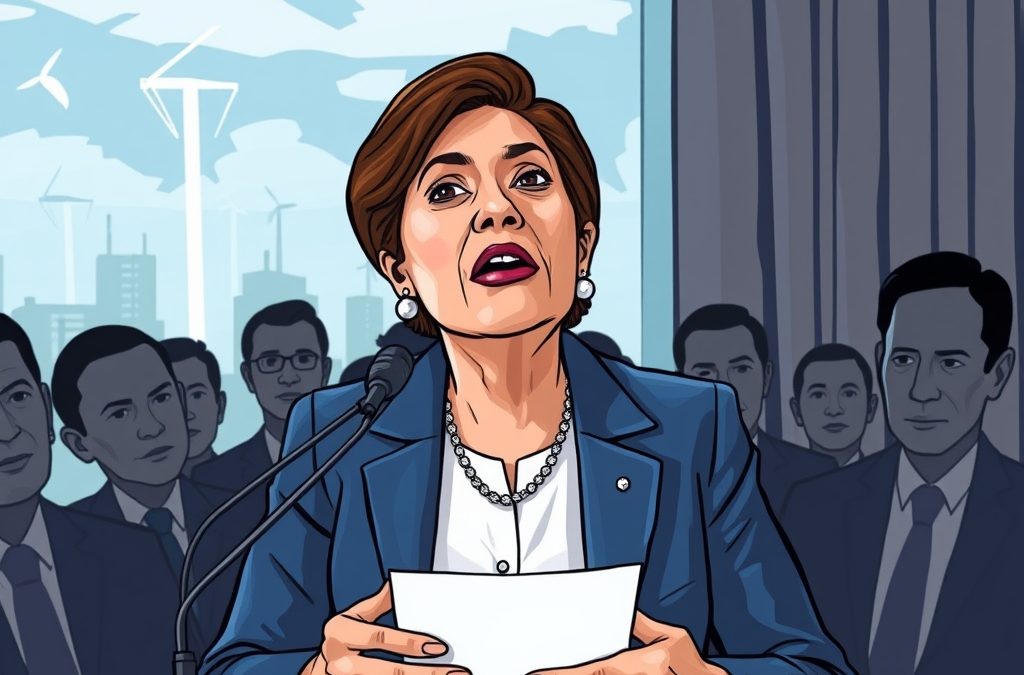 Apagón interrumpe discurso de Vicepresidenta sobre alzas en facturas de electricidad