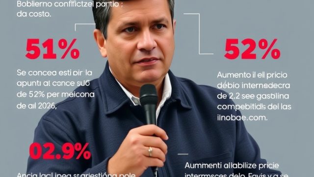 Gobierno apunta a inflación inferior al 5 % para finales de 2026