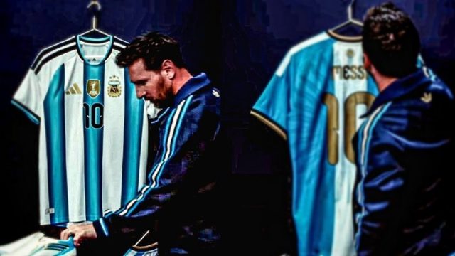 Messi revela camiseta conmemorativa para su última partida con la Albiceleste