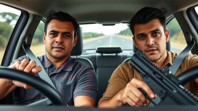 Conducción riesgosa: dos dominicanos se graban consumiendo alcohol y exhibiendo armas en un vehículo