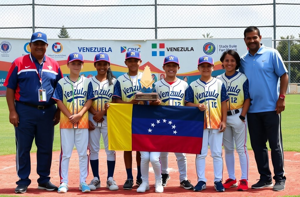 Venezuela se coronó campeona del Panamericano de béisbol infantil