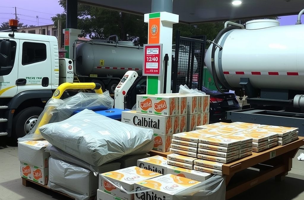 Operativo contra combustible y cigarrillos desmantela estación clandestina