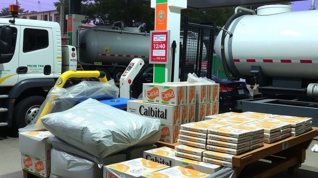 Operativo contra combustible y cigarrillos desmantela estación clandestina