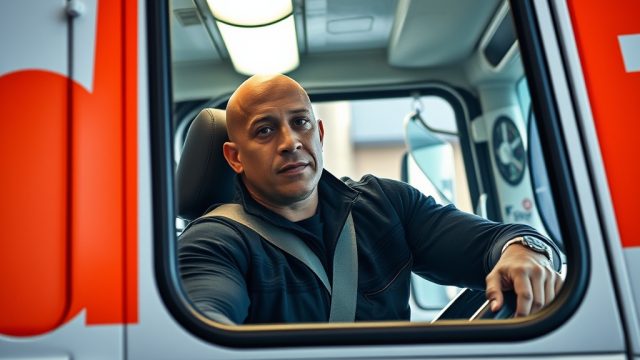 Vin Diesel visita camión de FedEx y salta al ritmo de los repartidores dominicanos en Nueva York