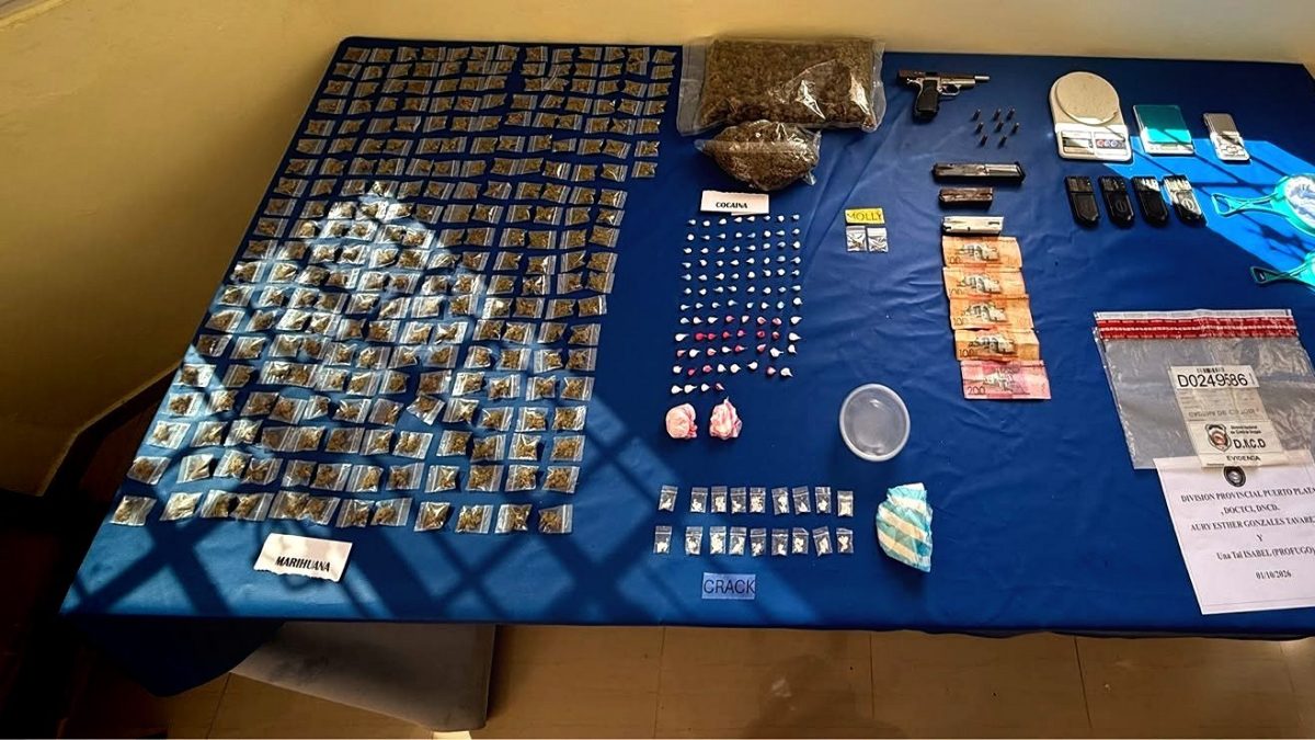 Operaciones en Puerto Plata arrebatan drogas, armas y a tres detenidos