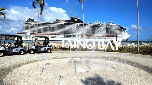 Transformación de la zona de salida de cruceristas de Taíno Bay